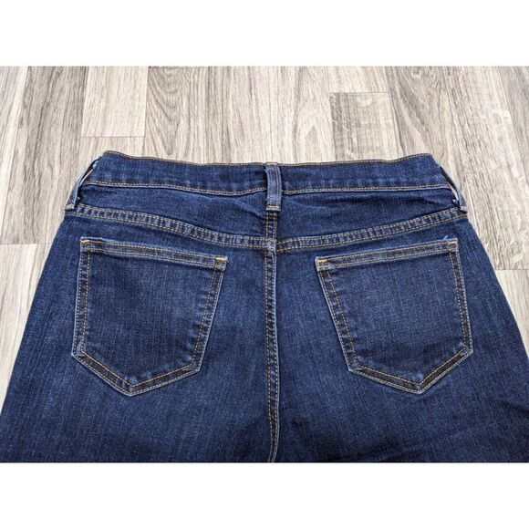 (3/$35) Old Navy Size 4 Short The Sweetheart Fringe Hem Denim Blue Jeans Capris - Picture 3 of 11